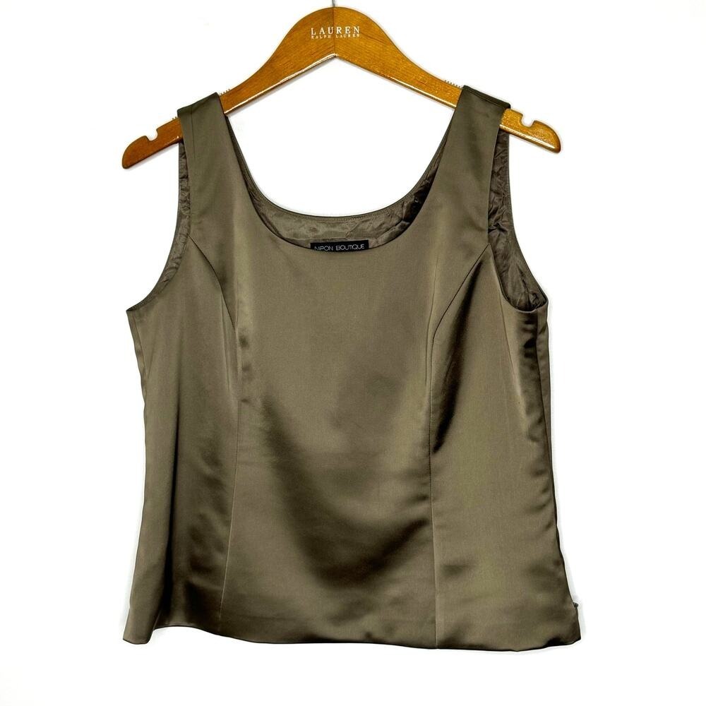 Nipon Boutique satin look sleeveless‎ top